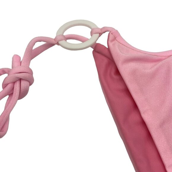 VDM‎ The Label Revolve Pink Swimwear Adjustable String Bikini Bottoms Small - Picture 11 of 13